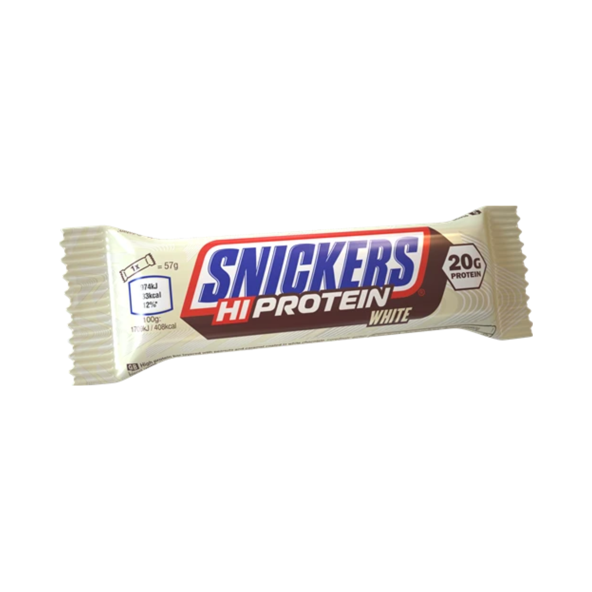 Snickers HI Protein bílá tyčinka