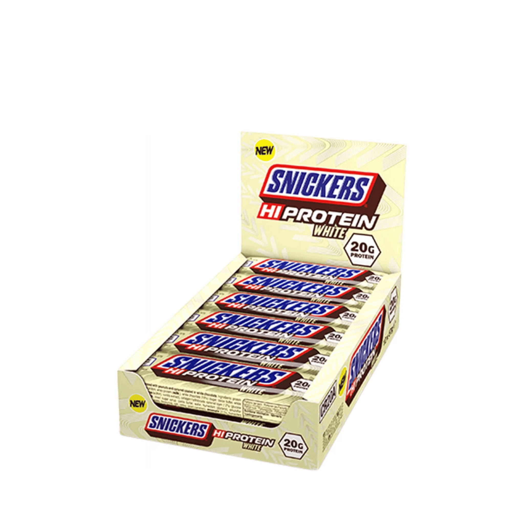 Snickers HI Protein bílá tyčinka