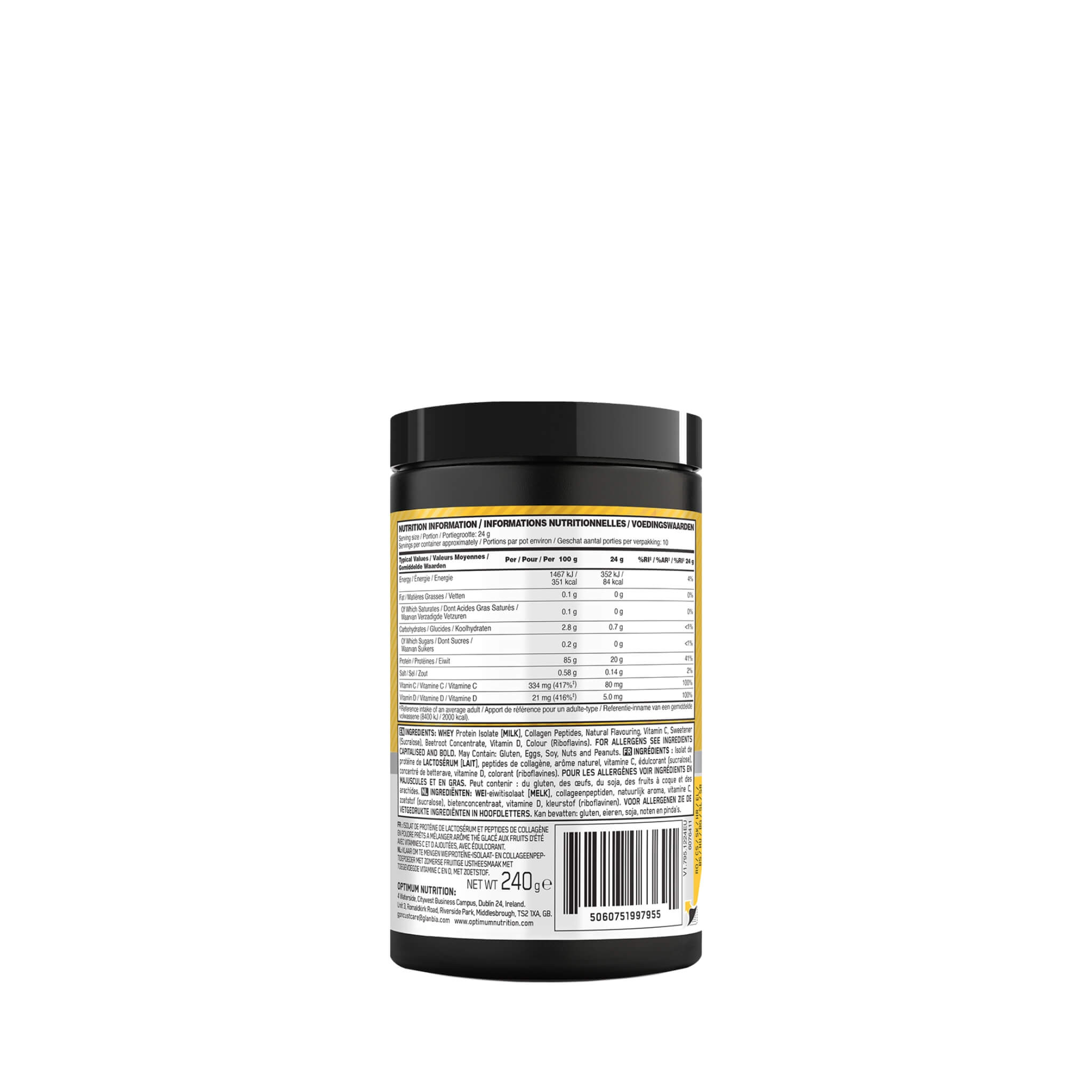 Gold Standard Clear Whey + Kolagen